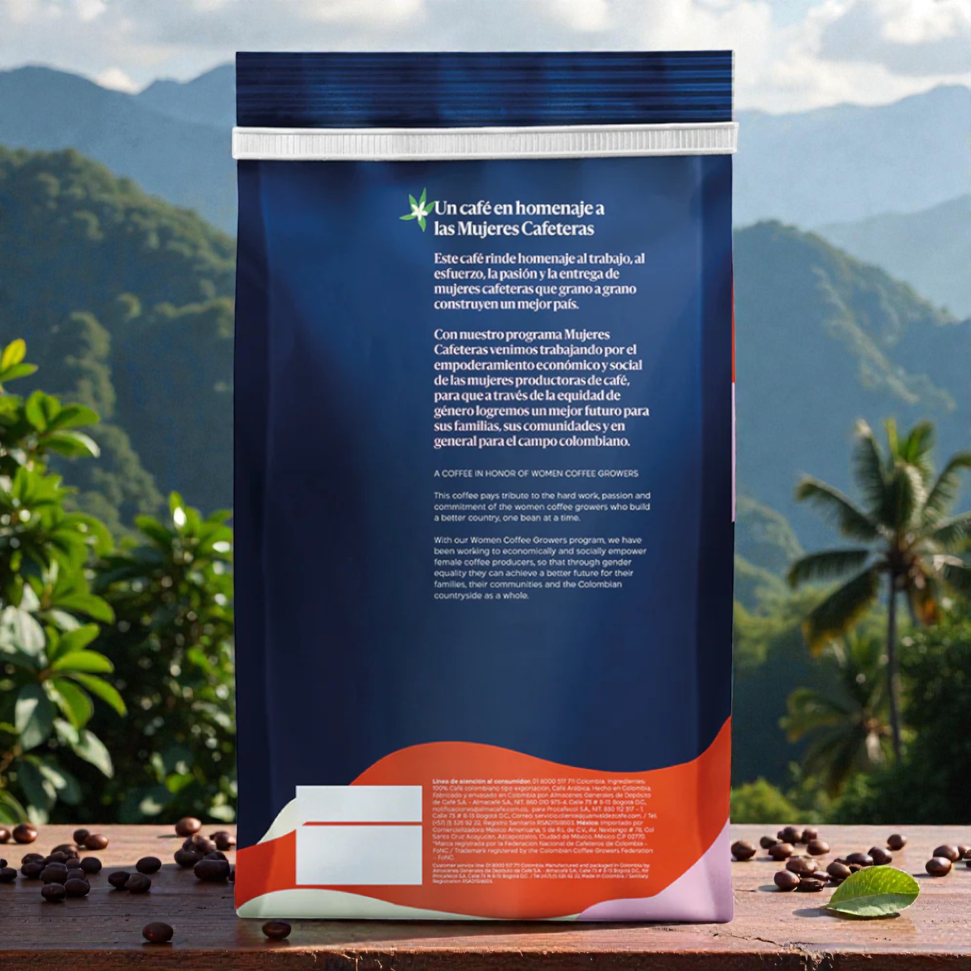 Mujeres Cafeteras Whole Bean Coffee 454g - Image 2