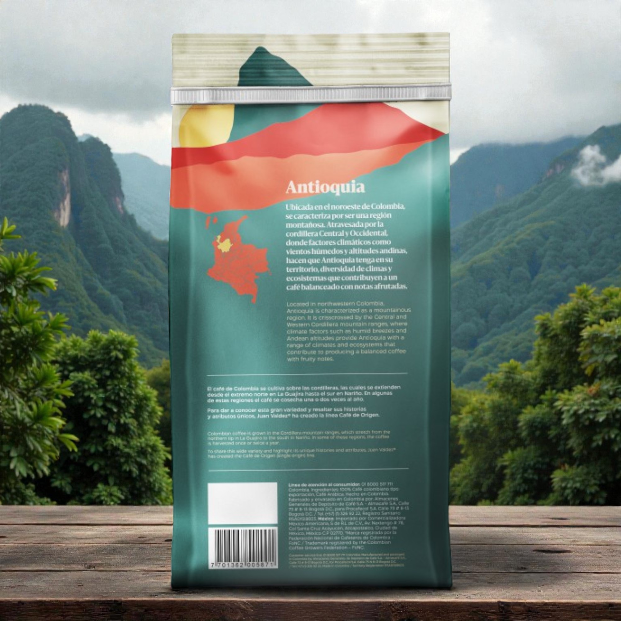 Antioquia Whole Bean Coffee 454g - Image 2