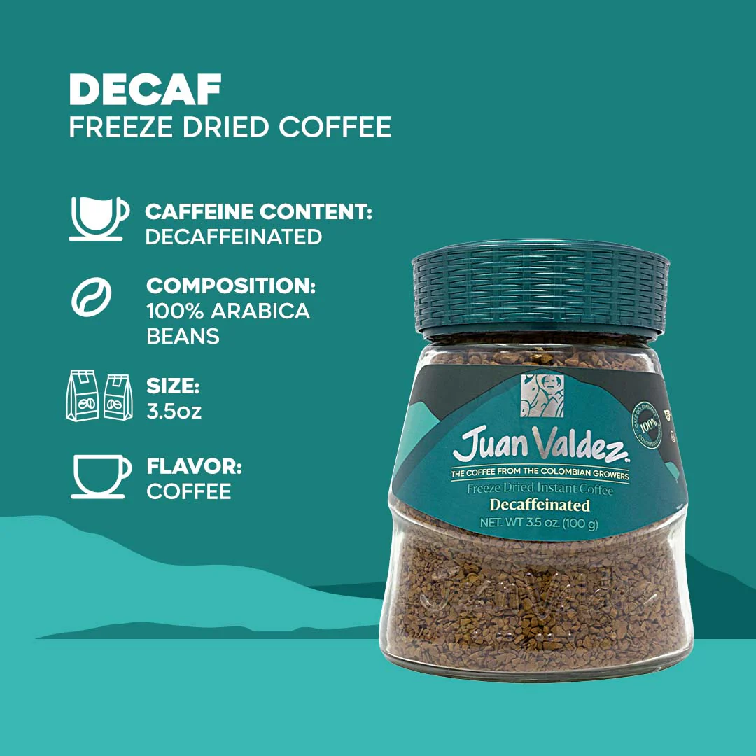 Juan Valdez® Freeze-Dried Coffee - Decaffeinated (95g) - Image 3