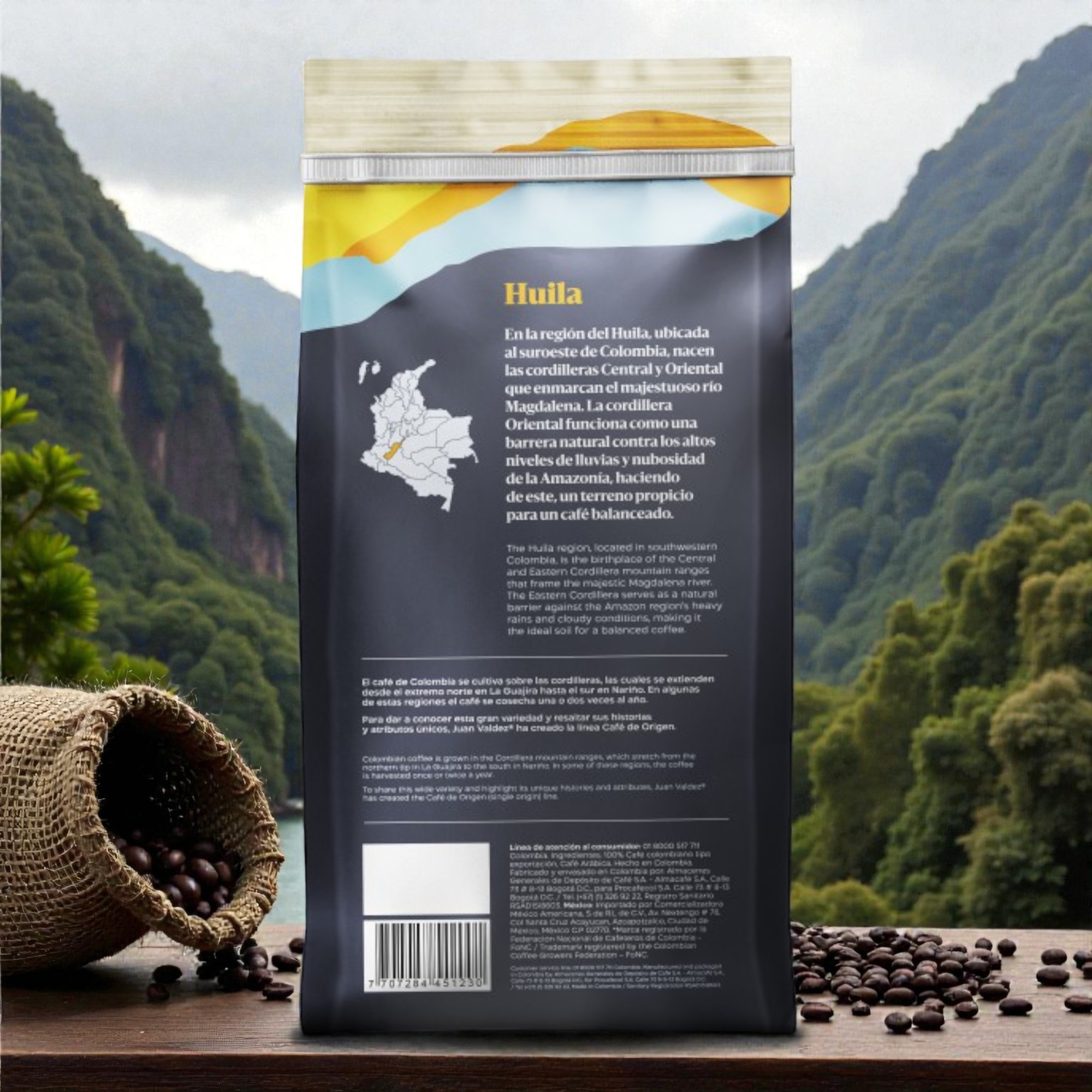 Huila Whole Bean Coffee 454g - Image 2