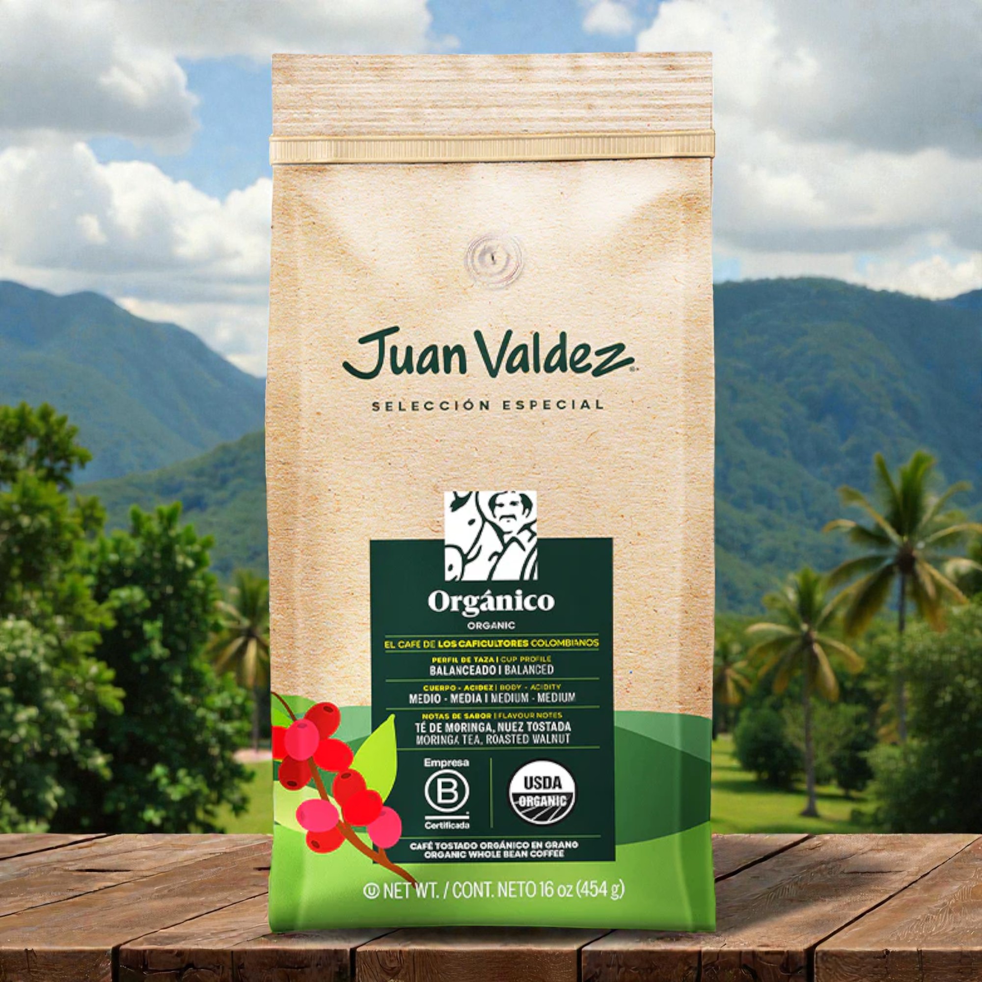 Organic Whole Bean Coffee 454g