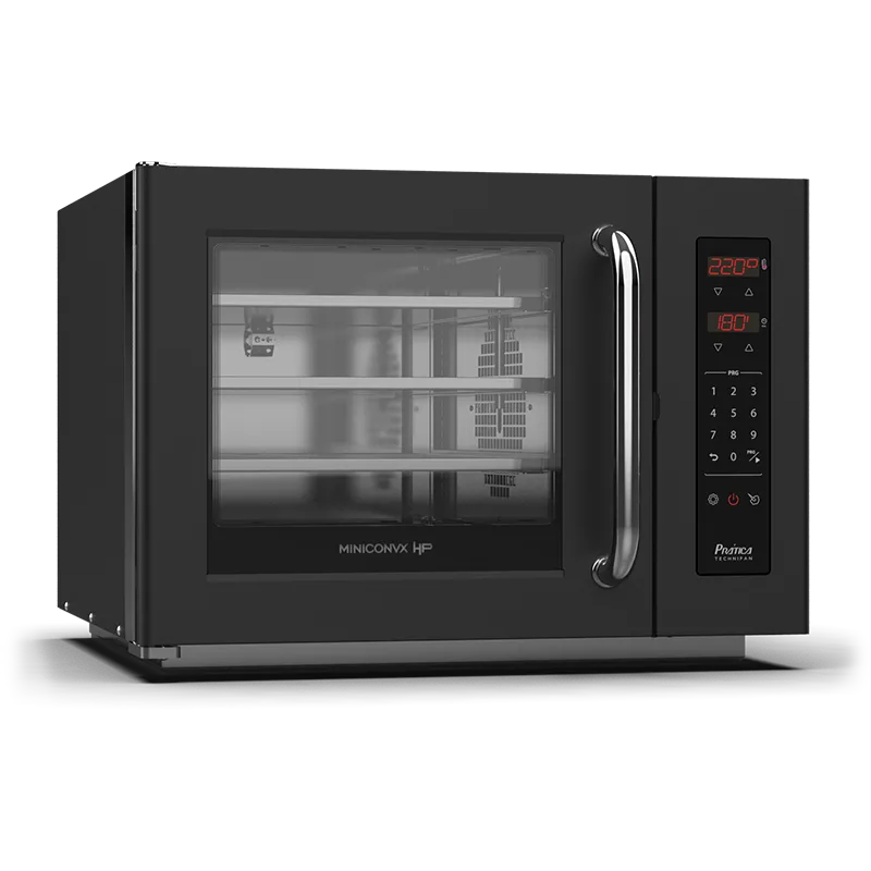 Prática Miniconvx HP convection oven in black